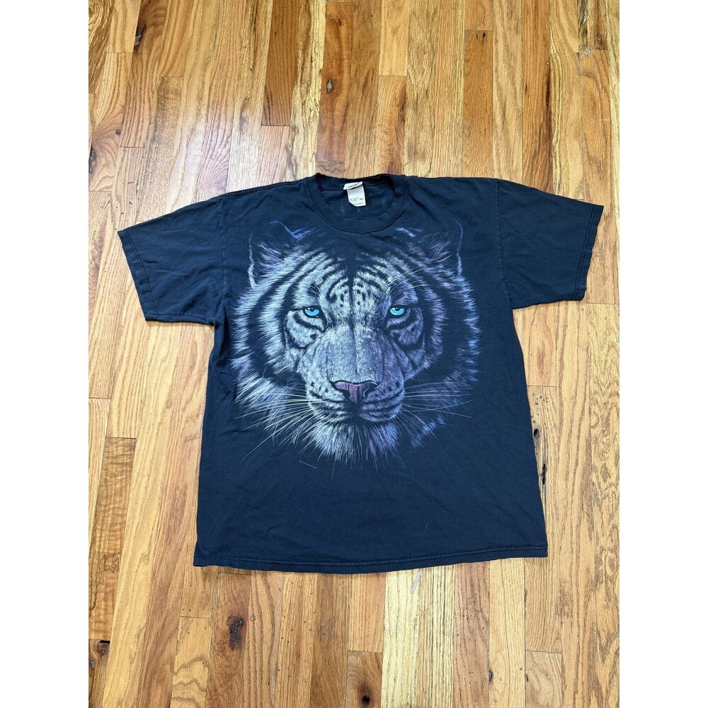 Vintage White Tiger Liquid Blue Tee